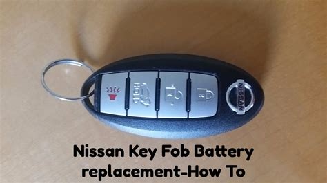 To open the casing securely and evenly, insert a small flat-head screwdriver into one of these and turn it clockwise. . Change nissan key fob battery
